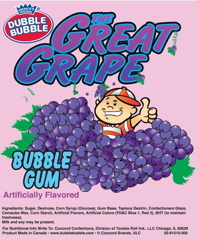 SweetGourmet close-up of shiny grape gum ball coating highlighting rich color and texture