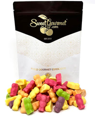 SweetGourmet hand holding jelly babies to show portion control benefit