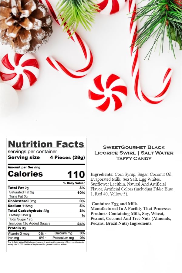 SweetGourmet product label close-up displaying ingredients and certifications