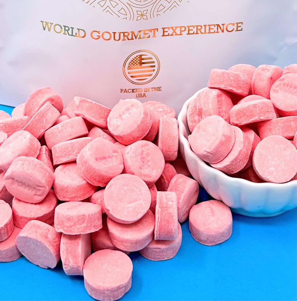 Hand holding a SweetGourmet lozenge illustrating size and portion control
