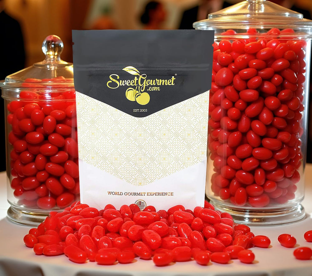 SweetGourmet label close-up displaying product details and brand trust