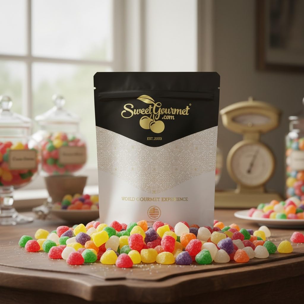 SweetGourmet gumdrops used as baking decoration adding colorful spice notes
