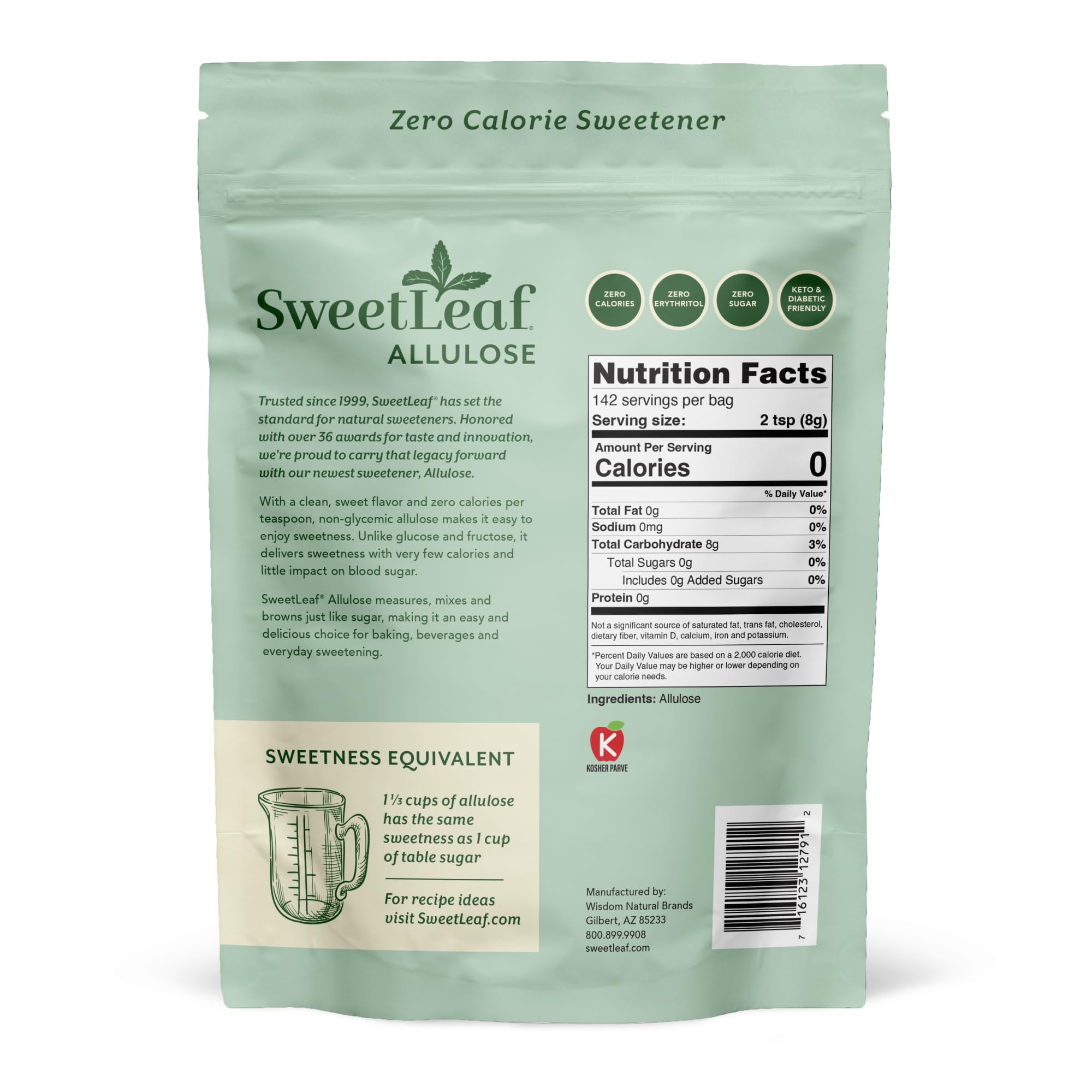 Kitchen counter scene with SweetLeaf allulose in recipes for everyday use benefit