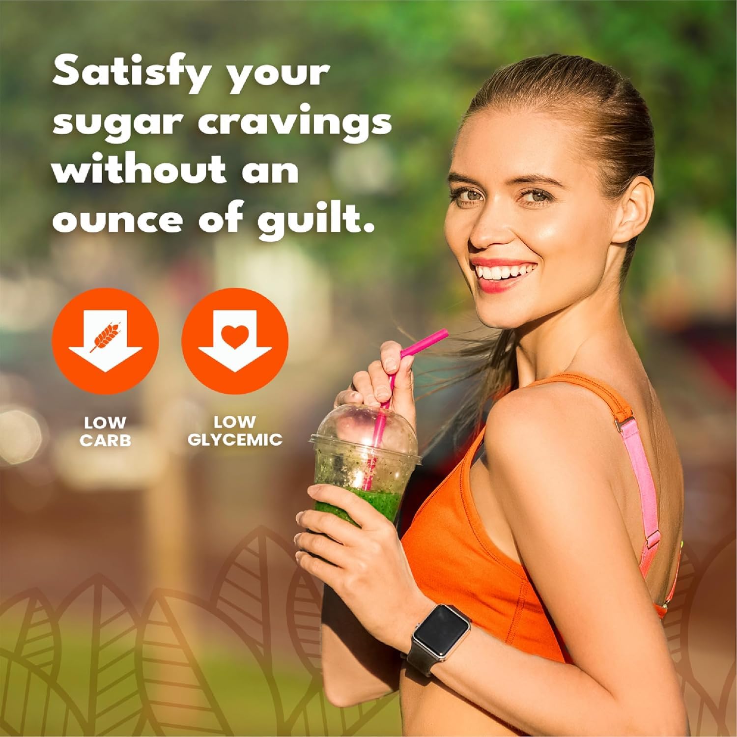SweetLeaf bag label detail highlighting organic, non-GMO benefits