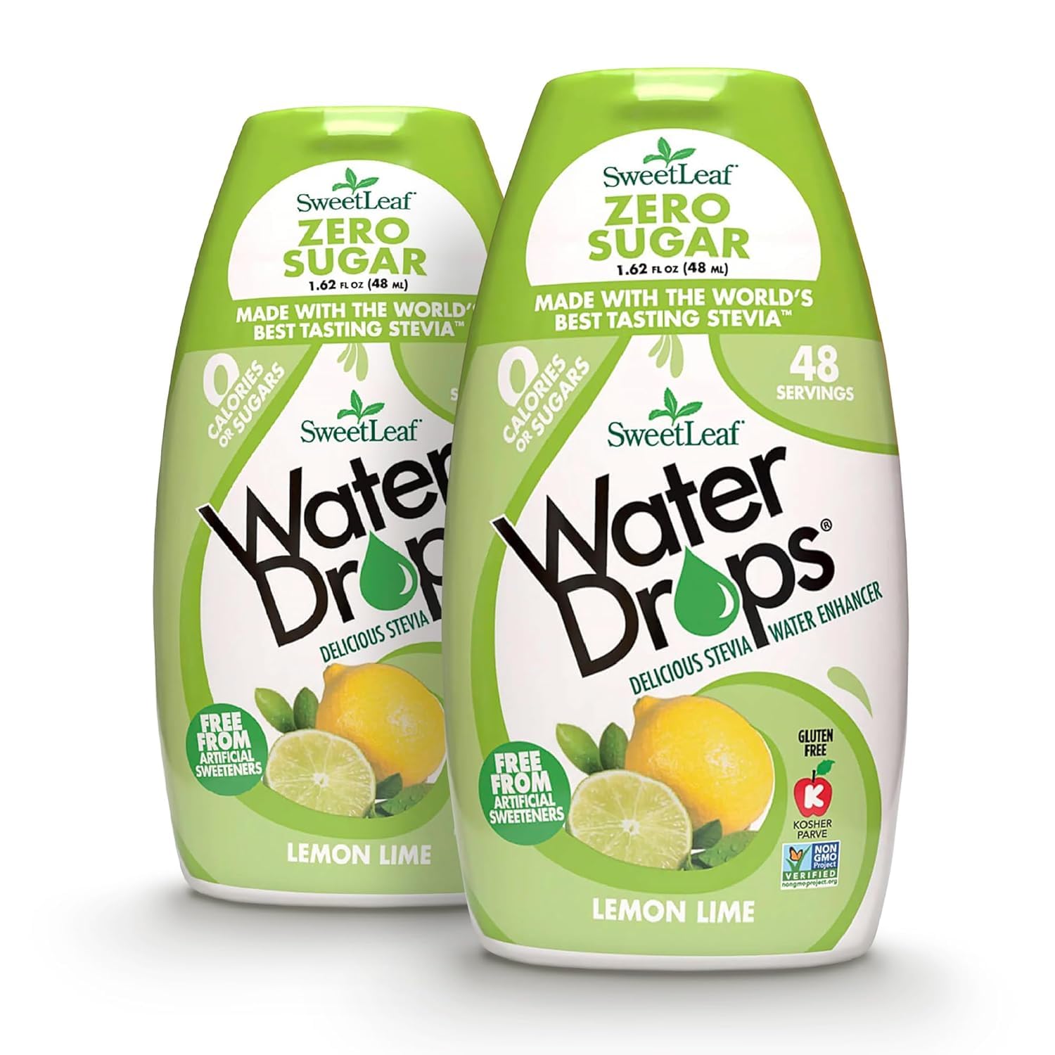 SweetLeaf front packaging showing lemon-lime bottles and clear branding for quick recognition
