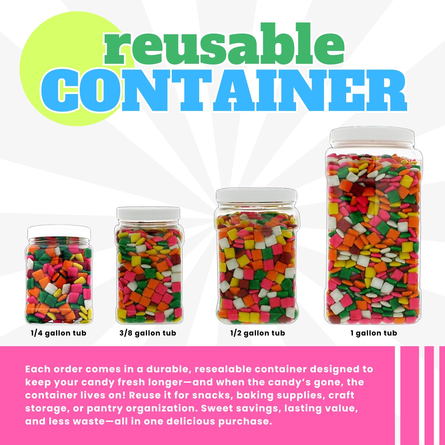 Sweetly You label detail on jar highlighting product name and reusable container benefit