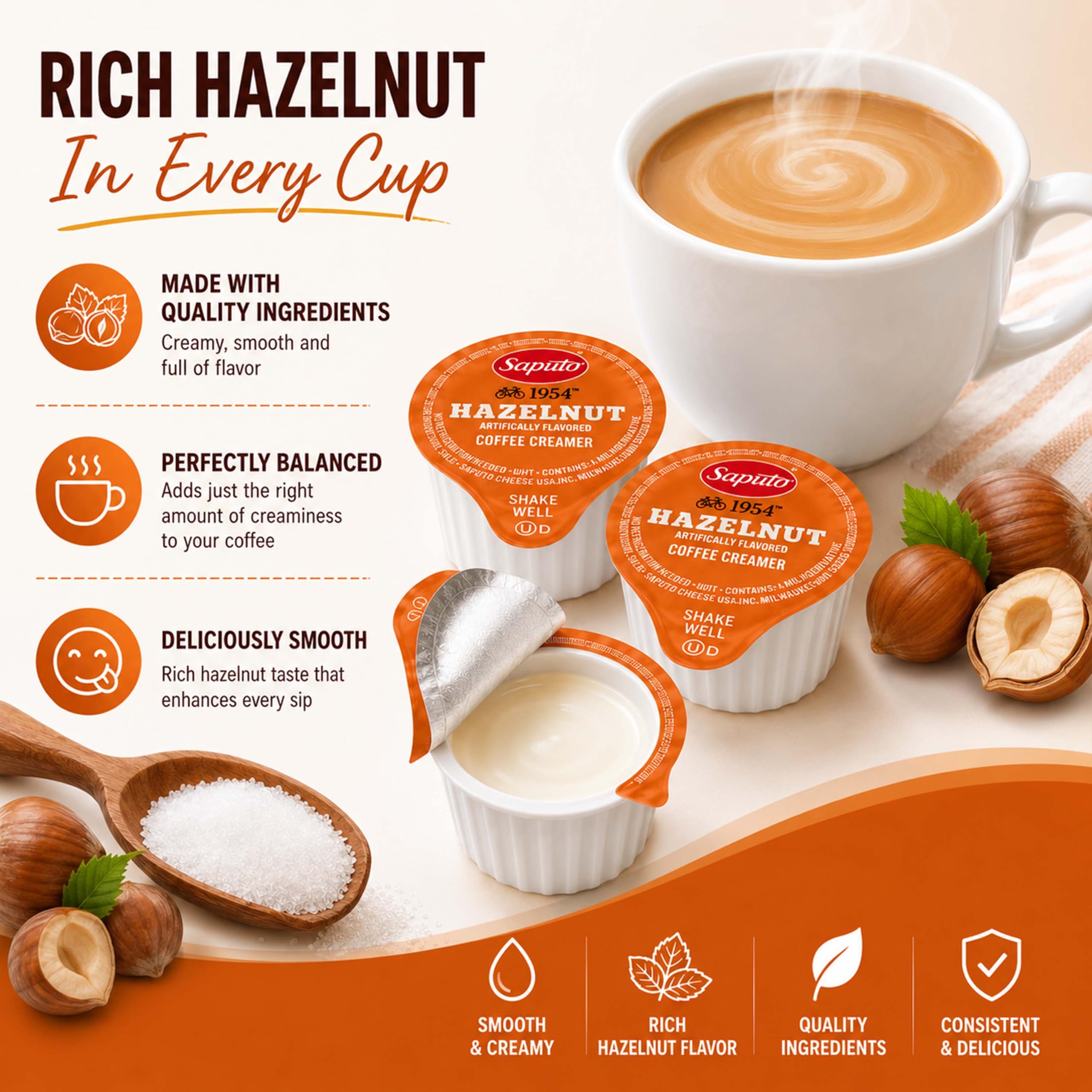 Sweetmo single cup close-up highlighting sealed lid and convenient portioning