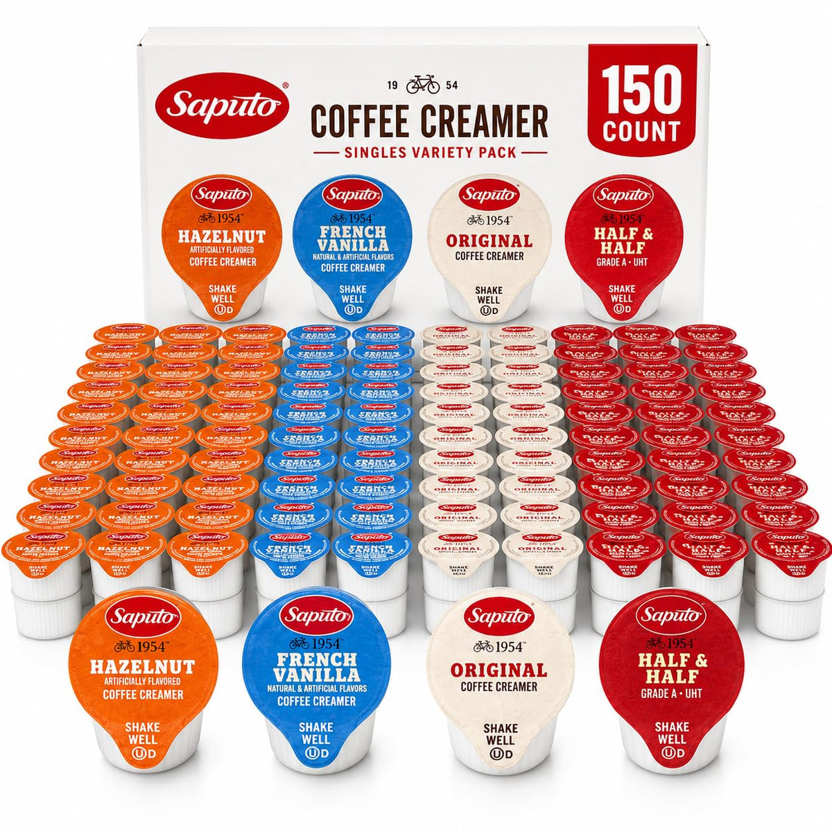 Sweetmo front pack view showing 150-count variety and easy grab-and-go convenience