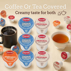 Sweetmo creamers displayed on an office coffee station for tidy shared use