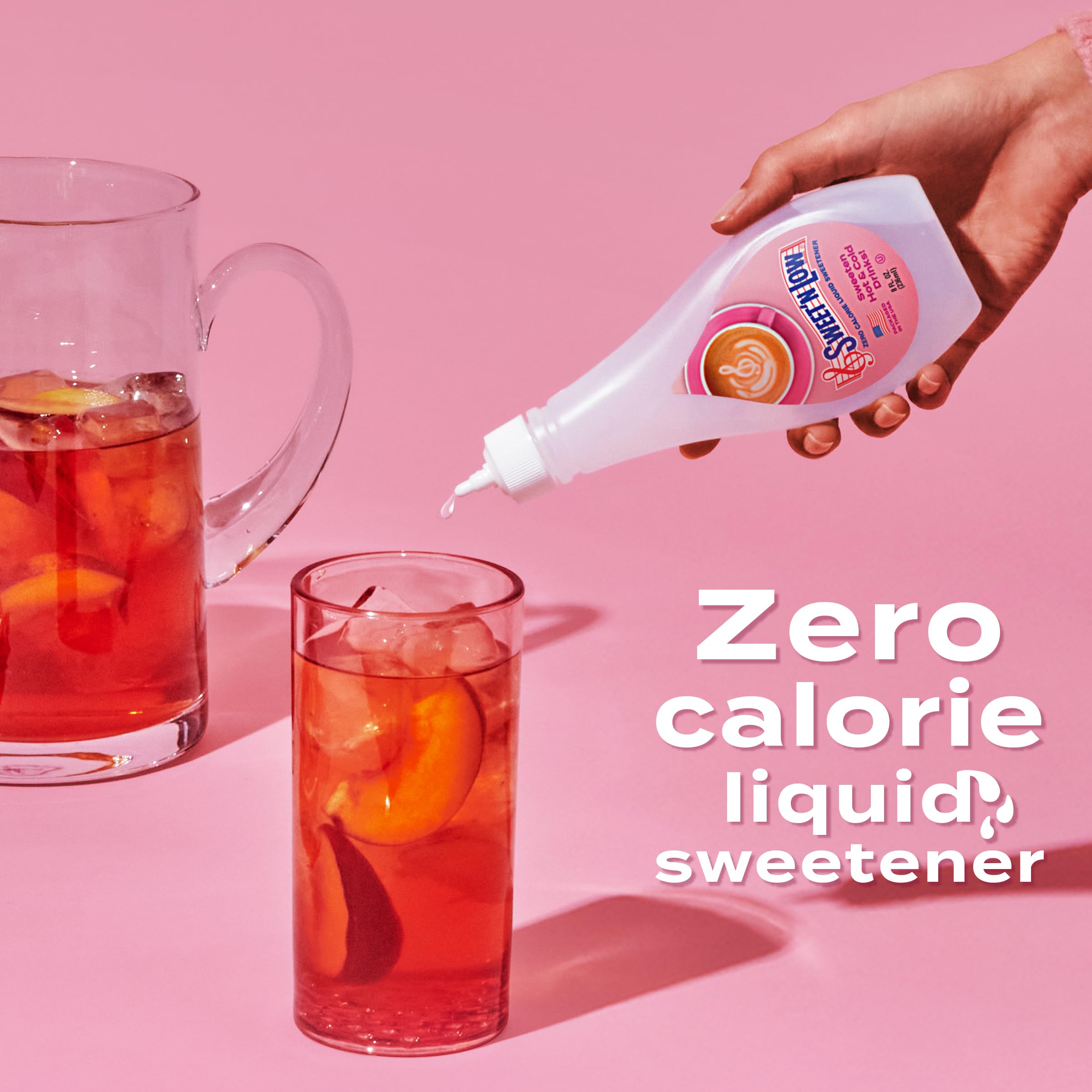 Sweet'N Low bottle label clear view with ingredient and dietary icons for shopper confidence