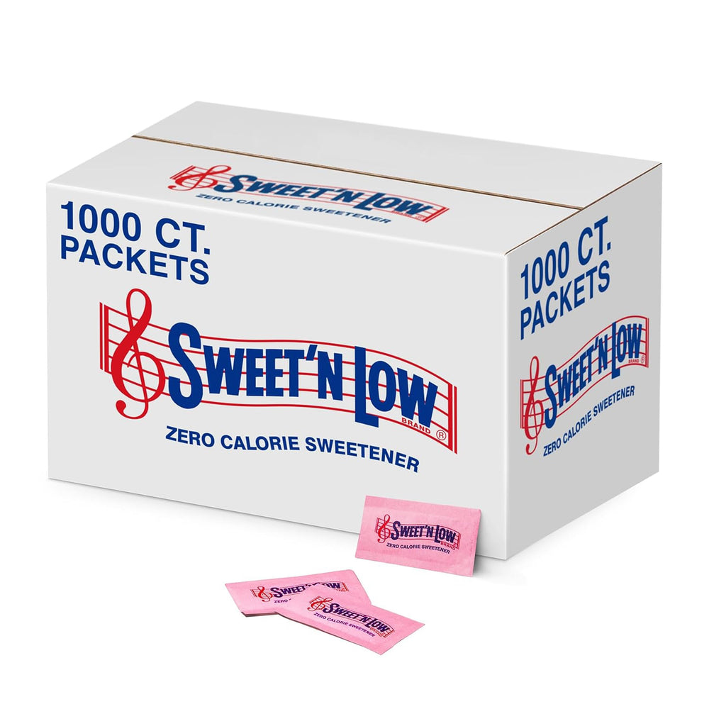 Sweet'N Low front packaging 1000 ct showing bulk box for convenience