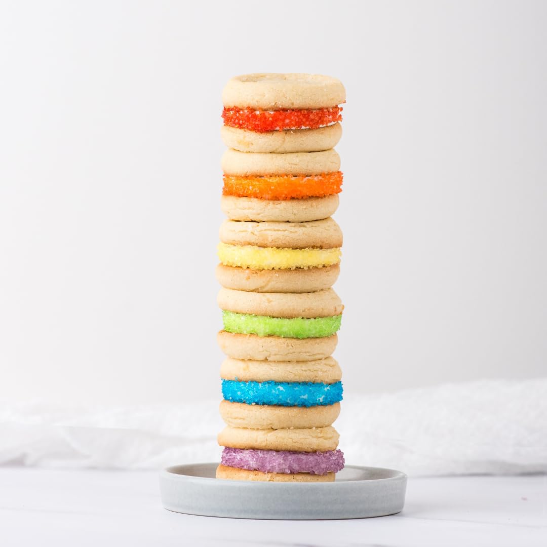 Sweets Indeed sugar used on dessert table adding vibrant color to party treats