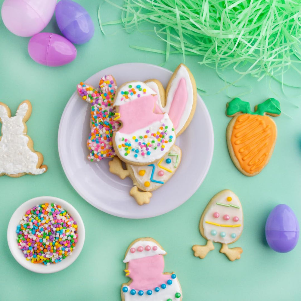 Sweets Indeed resealable pouch open to show fresh, ready‑to‑use sprinkle mix