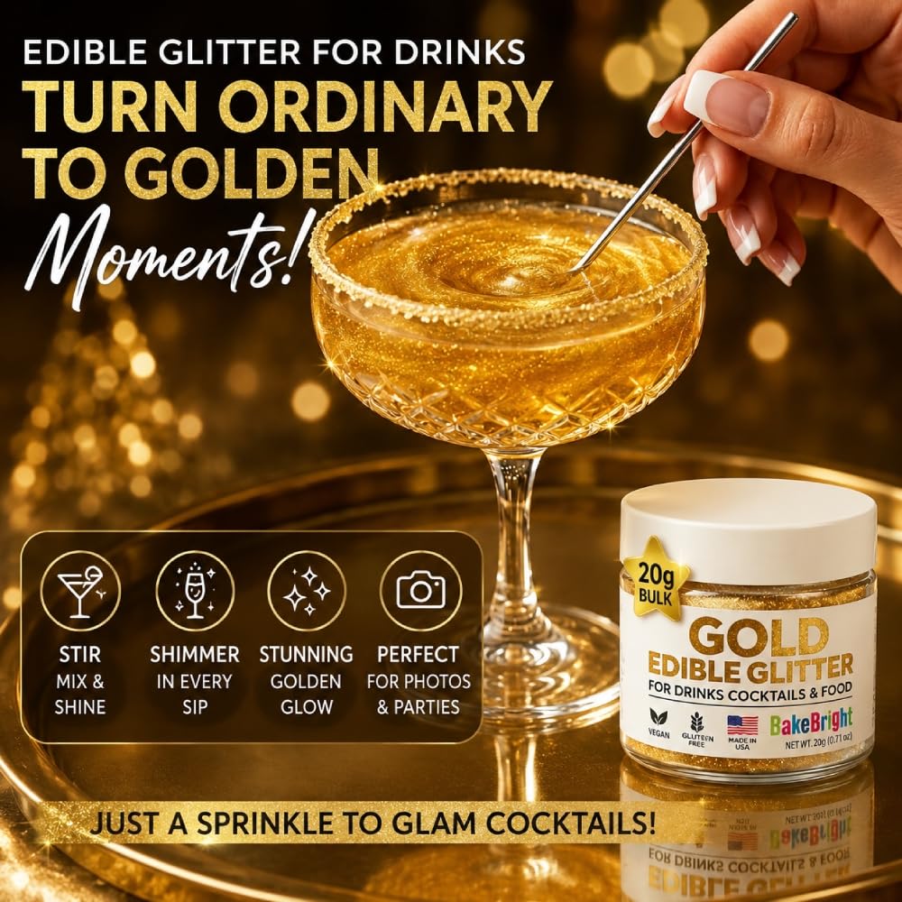 Sweets & Treats Boutique open jar with visible gold flakes showing texture and easy use