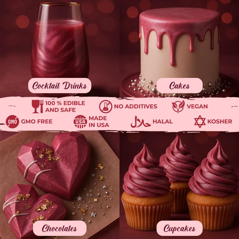 Sweets & Treats Boutique cocktail with swirling shimmer creating dramatic drink presentation