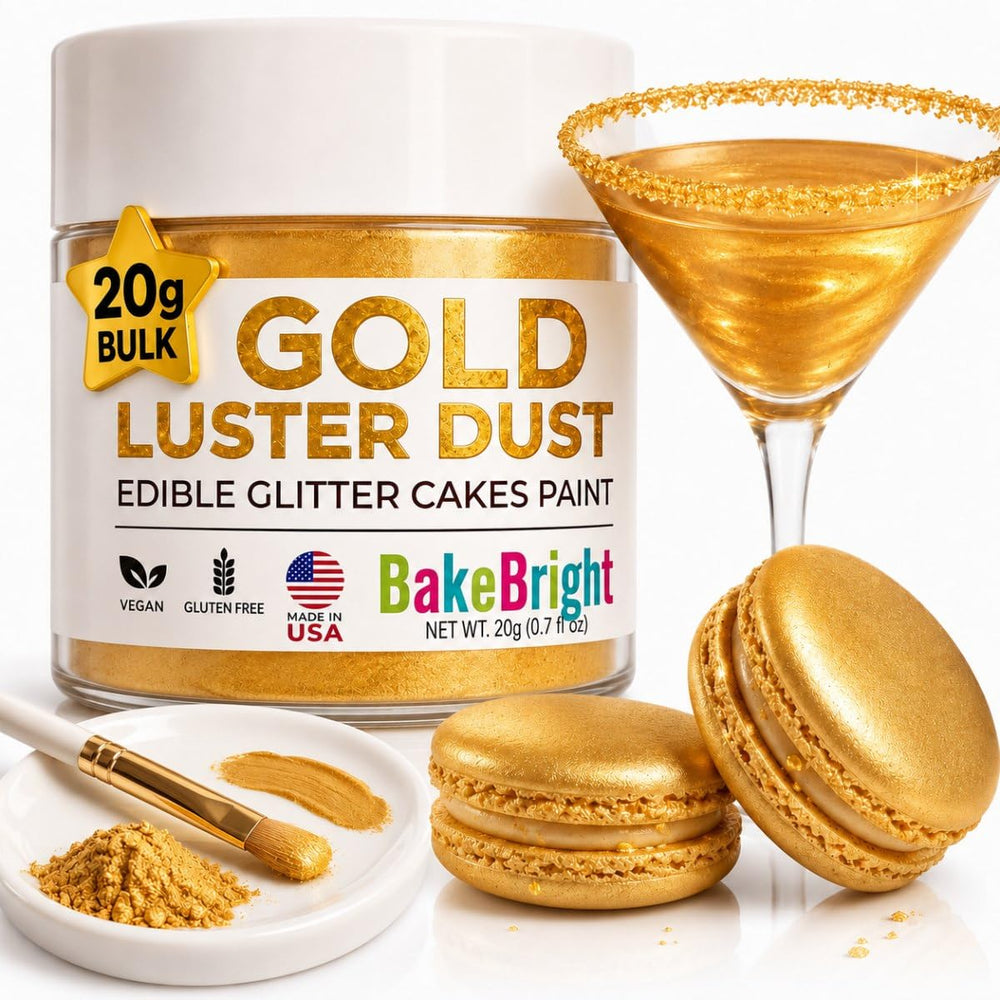 Sweets & Treats Boutique front jar view showing 20g gold dust and label benefit presentation