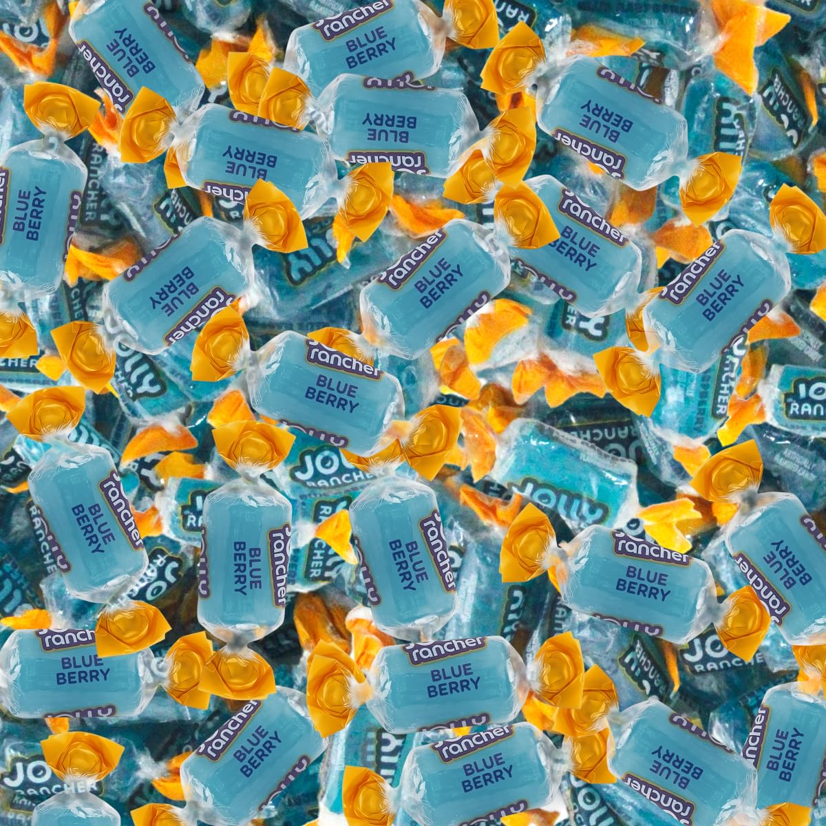 SWEETSIDE CANDY CO. dessert table with blue candies creating striking presentation