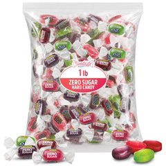 SWEETSIDE CANDY CO. 1 lb bag front view showing vibrant fruit wrappers and value