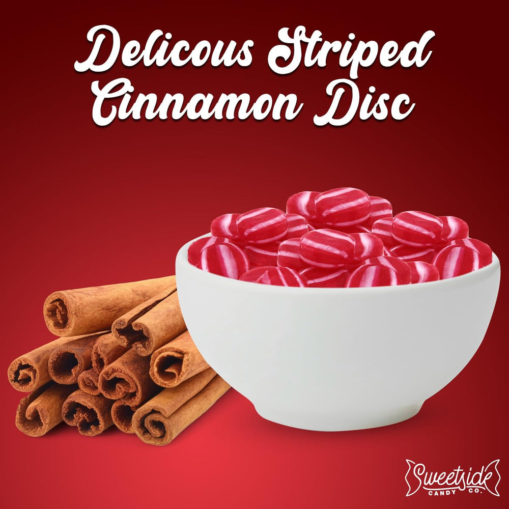 SWEETSIDE close up of candy surface showing bold cinnamon texture