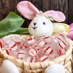 SWEETSIDE CANDY CO. bowl of mints on reception desk for guest convenience
