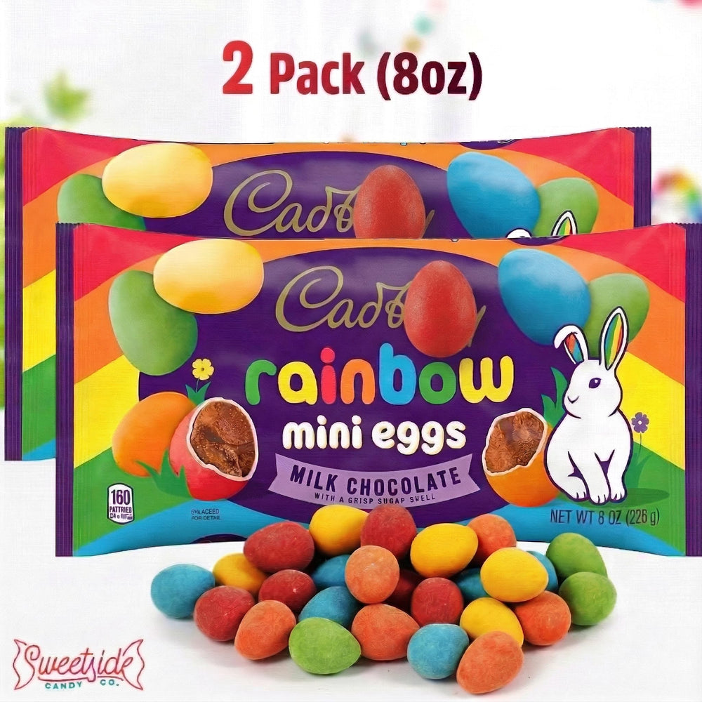 SWEETSIDE CANDY CO. close-up of rainbow shells highlighting bright visual appeal