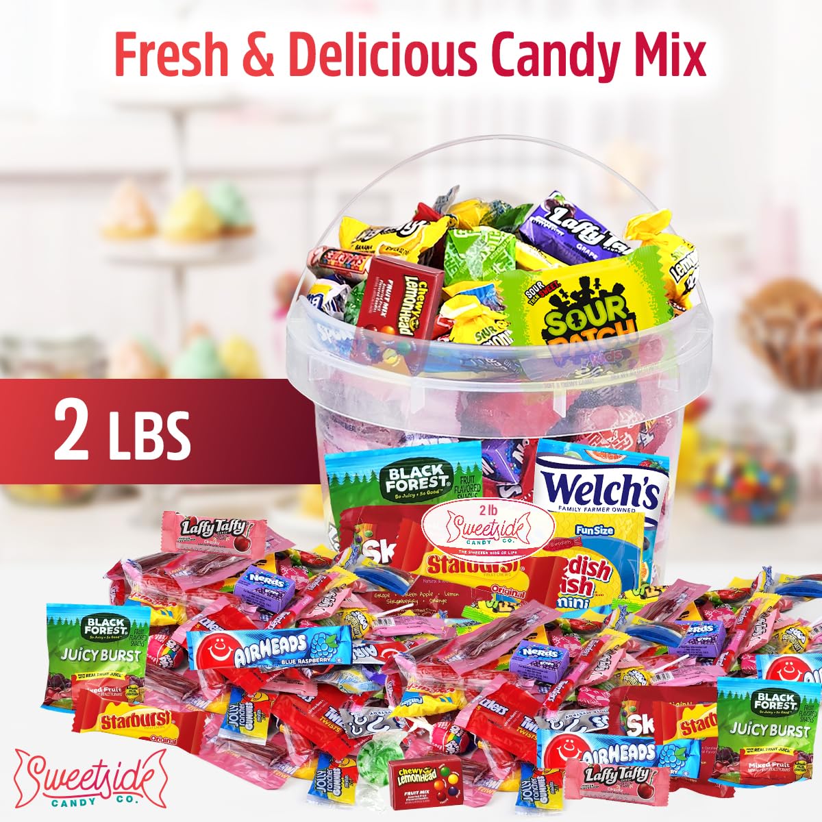 SWEETSIDE CANDY CO. close-up of individual wrappers highlighting hygiene and freshness
