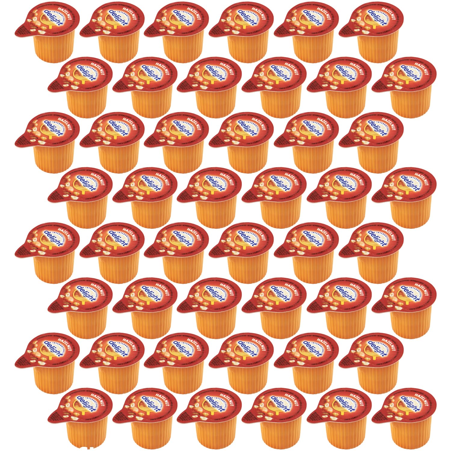 SWEETSIDE front-packaging showing 48-count hazelnut cups and convenience
