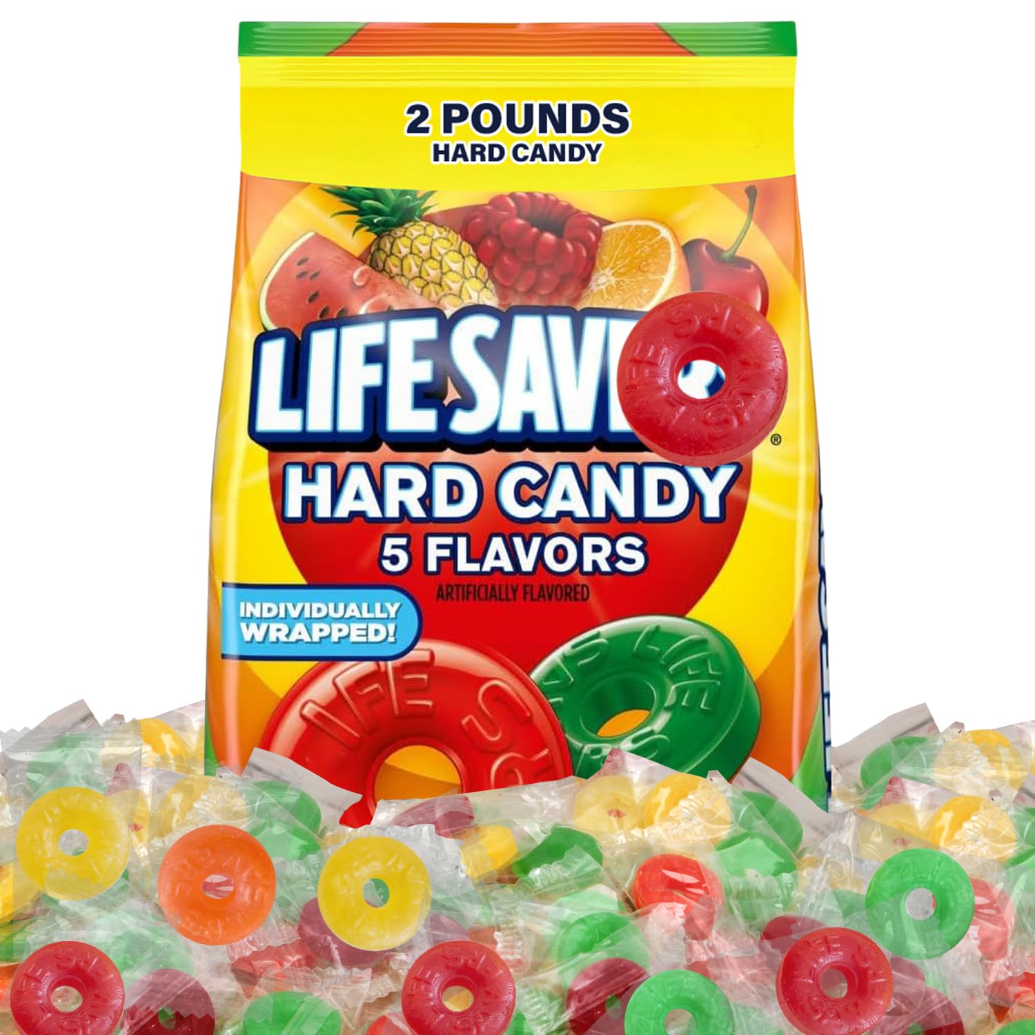 SWEETSIDE CANDY CO. front packaging showing 2 lb bag and colorful wrappers for easy storage