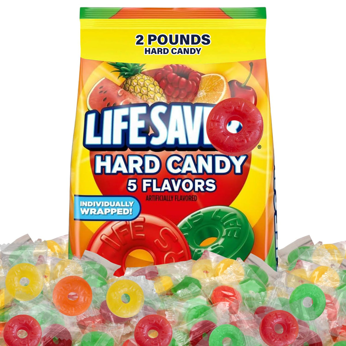 SWEETSIDE CANDY CO. front packaging showing 2 lb bag and colorful wrappers for easy storage