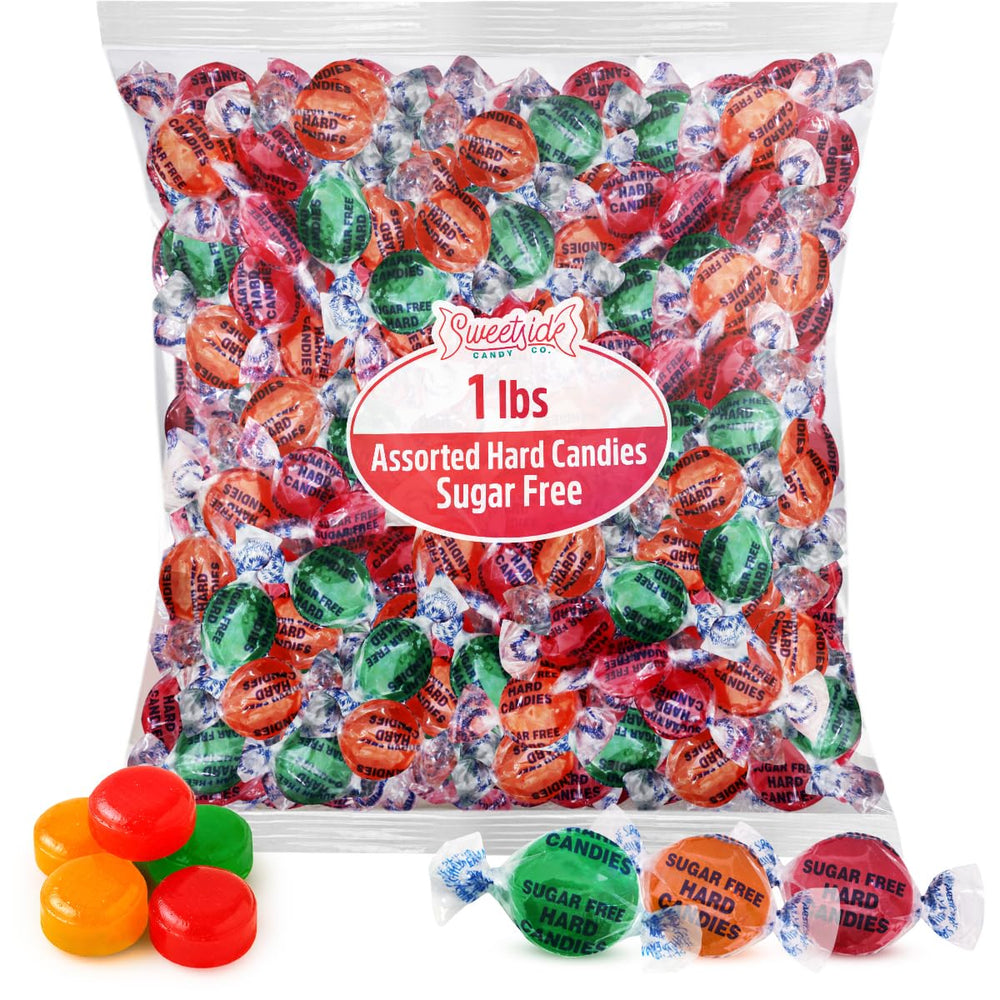 SWEETSIDE front packaging showing 1 lb bag and colorful candies for easy identification