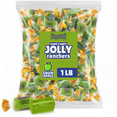 SWEETSIDE CANDY CO. front packaging showing green apple bulk bag benefit: easy selection