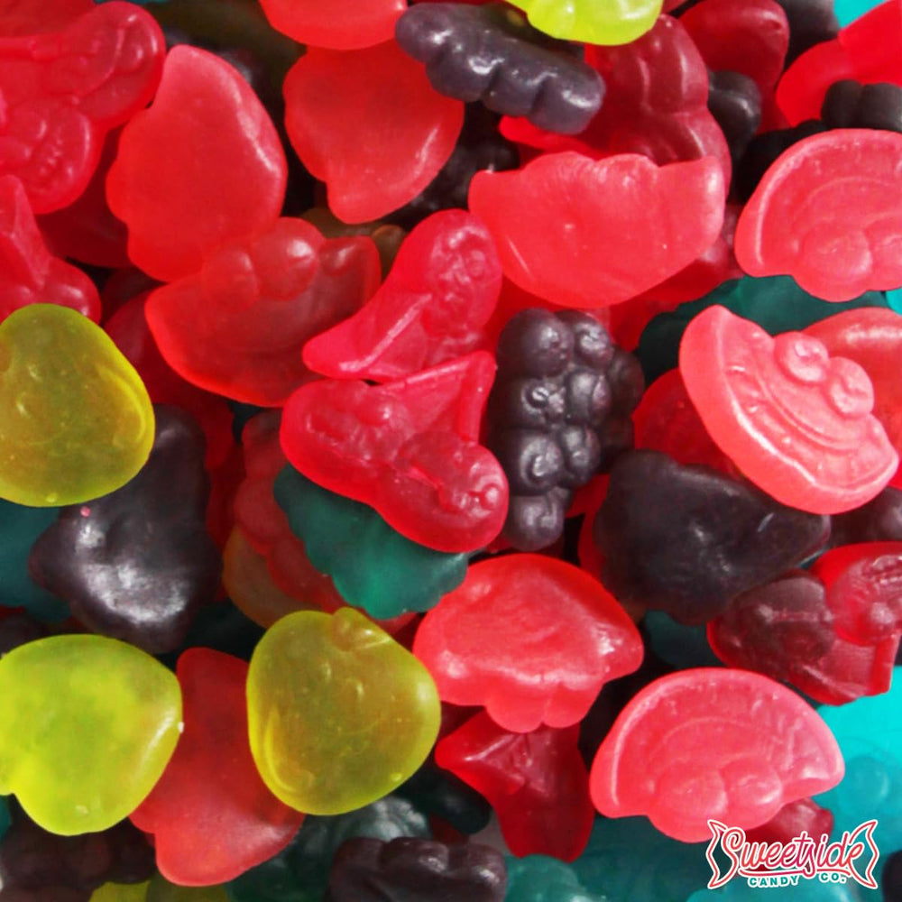 SWEETSIDE CANDY CO. gummies used to decorate cake for visual appeal