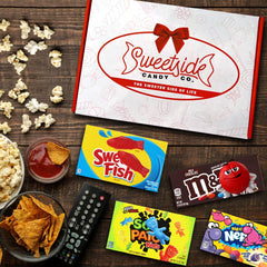 SWEETSIDE CANDY CO. mixed hard candies close-up showing tangy and spicy flavor options