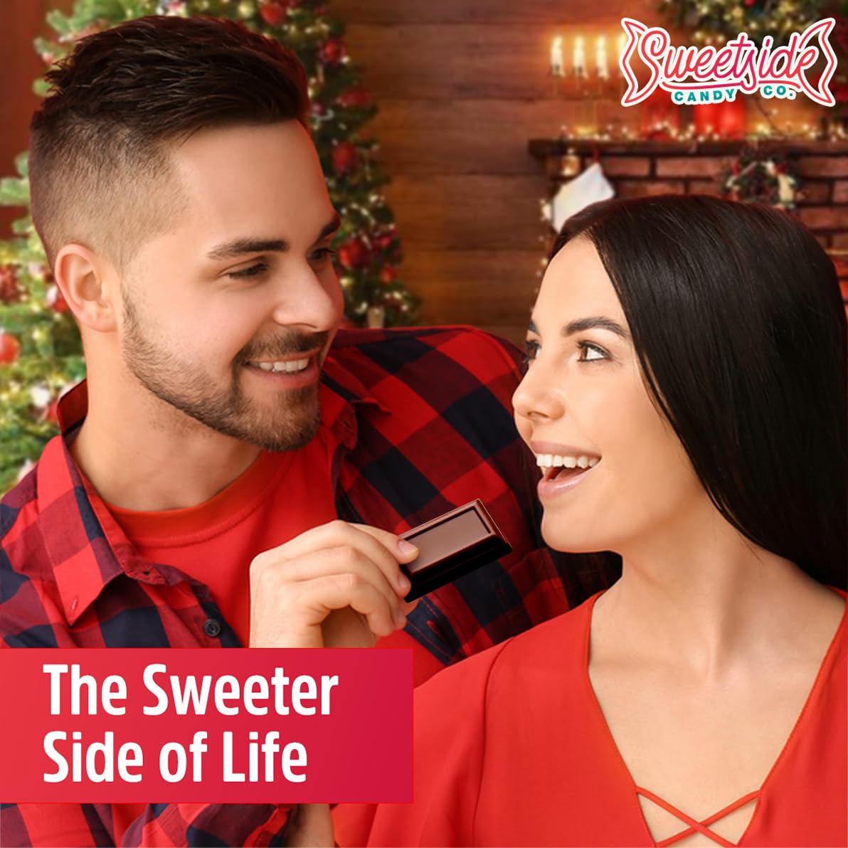 SWEETSIDE CANDY CO. individually wrapped bars scattered for easy portioning and sharing