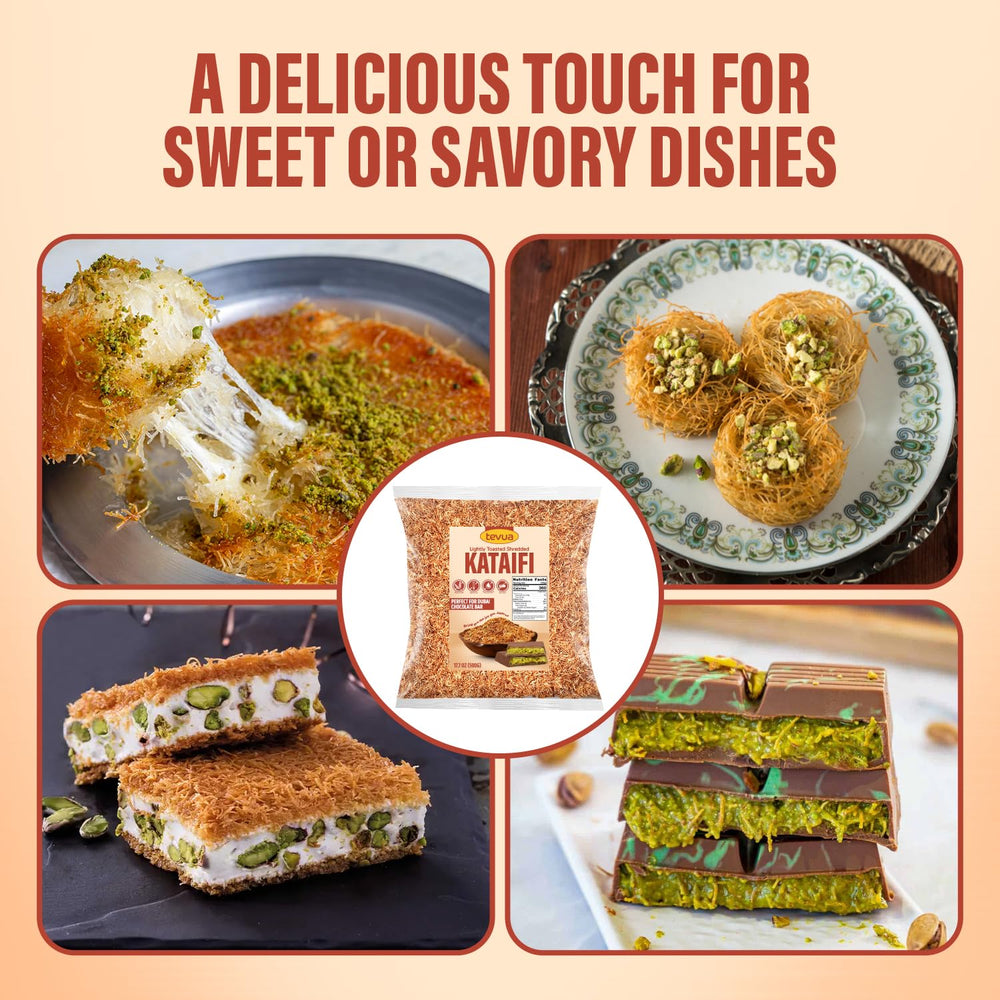 SWEETSIDE CANDY CO. kataifi prepared in a kitchen scene inspiring homemade Middle Eastern sweets