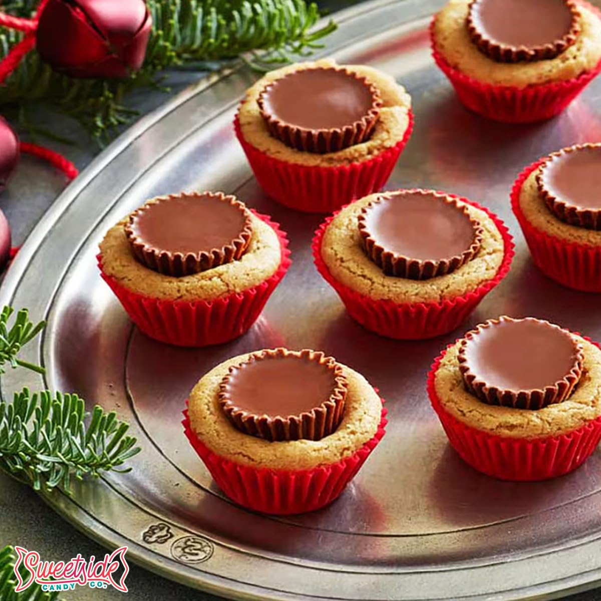 SWEETSIDE CANDY CO. peanut butter cups used as baking topping adding flavor and visual appeal