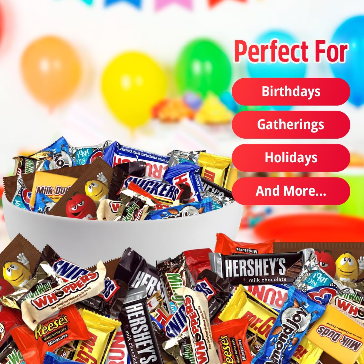 SWEETSIDE CANDY CO. 5 lb bag next to common items to show scale