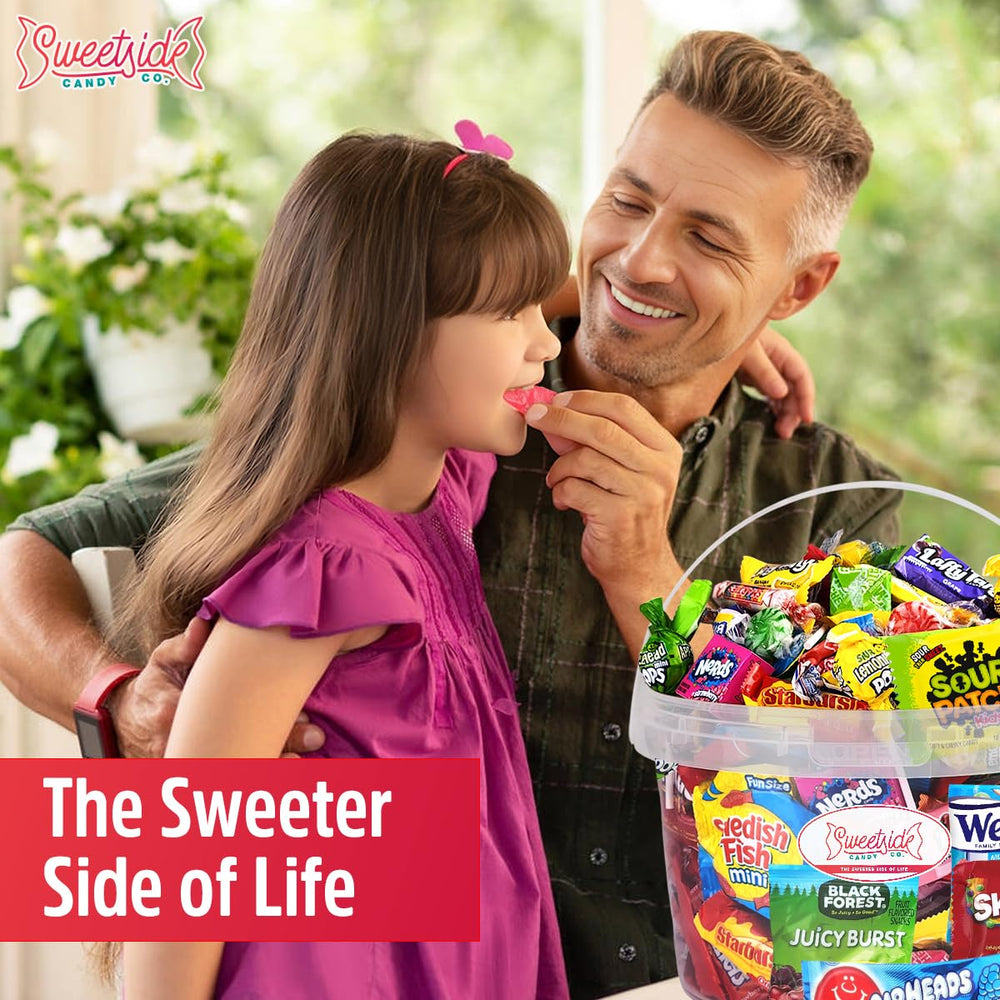 SWEETSIDE CANDY CO. candies in a clear jar demonstrating easy access and display