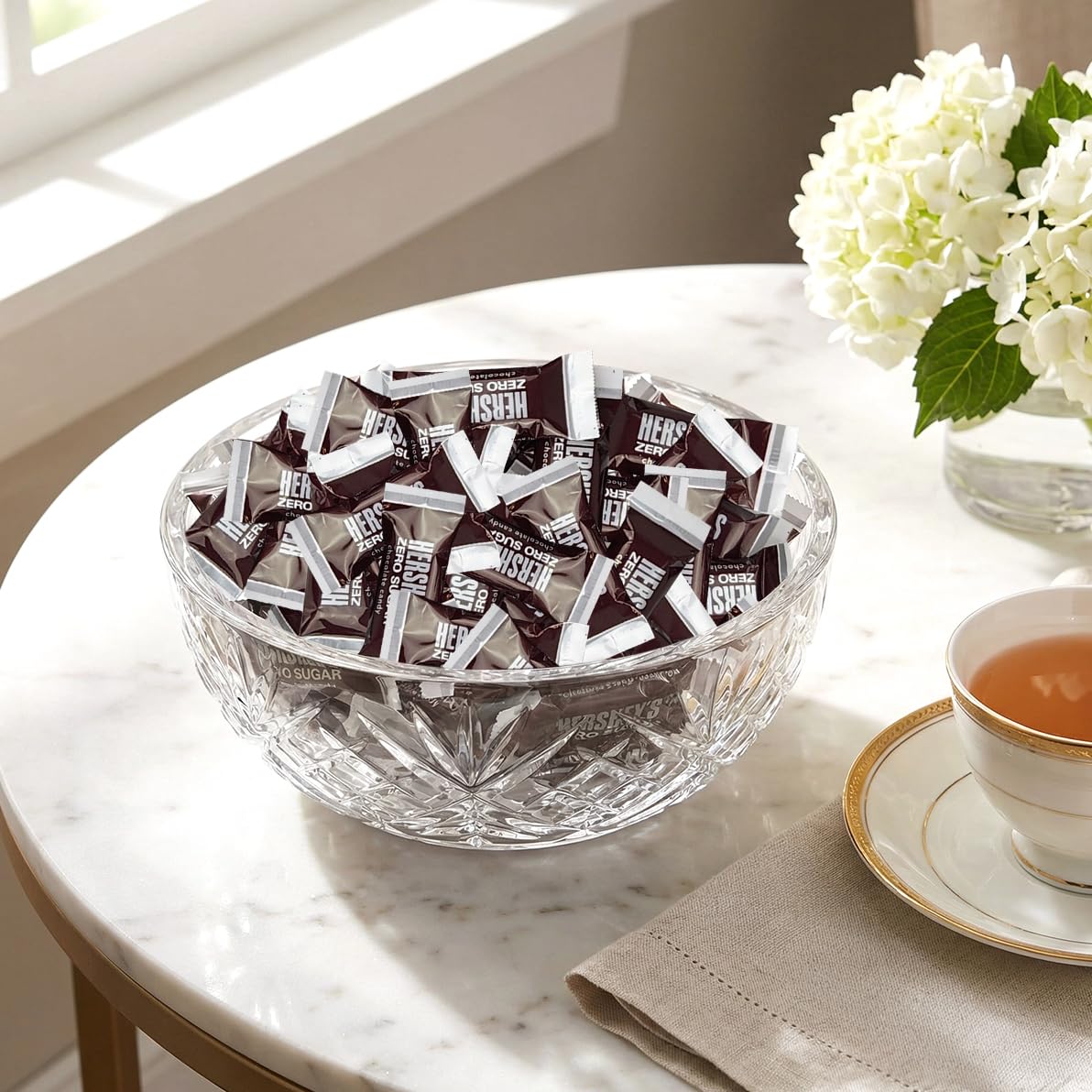 SWEETSIDE CANDY CO. mini bites arranged on plate showing serving suggestion and presentation benefit