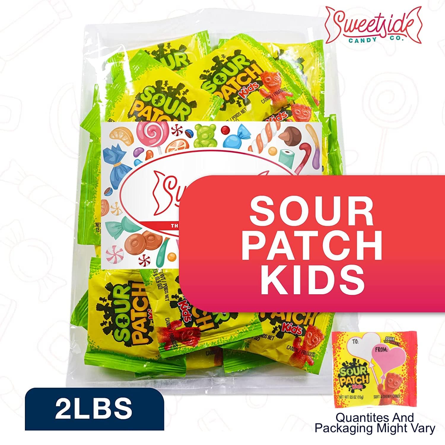 SWEETSIDE CANDY CO. party bowl of sour gummies demonstrating shareable convenience