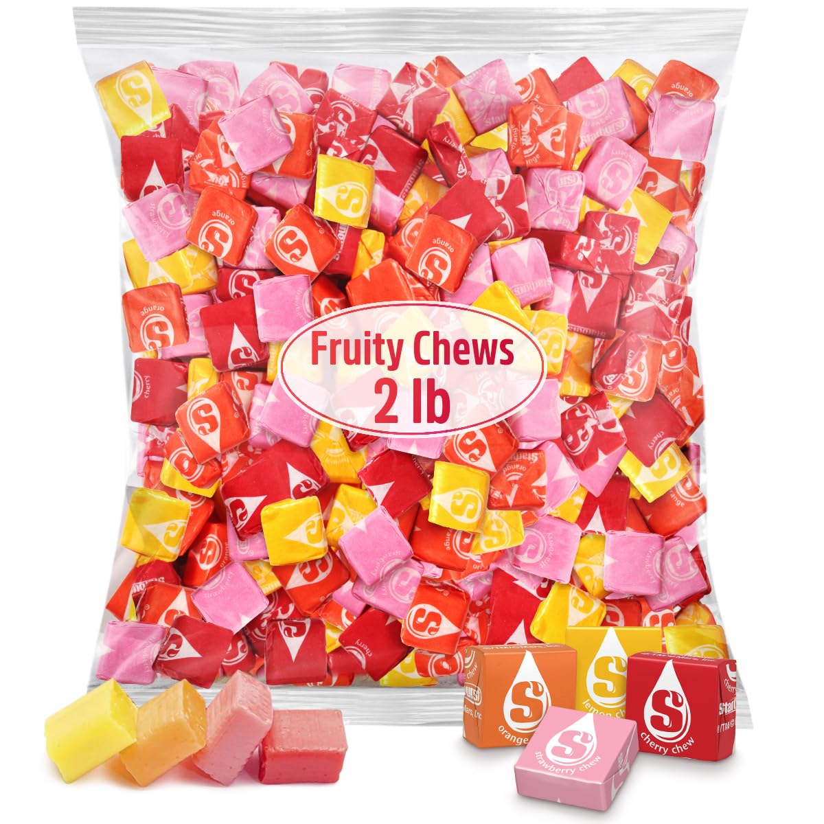 SWEETSIDE CANDY CO. front packaging showing 2 lb bag and branding, convenient bulk supply