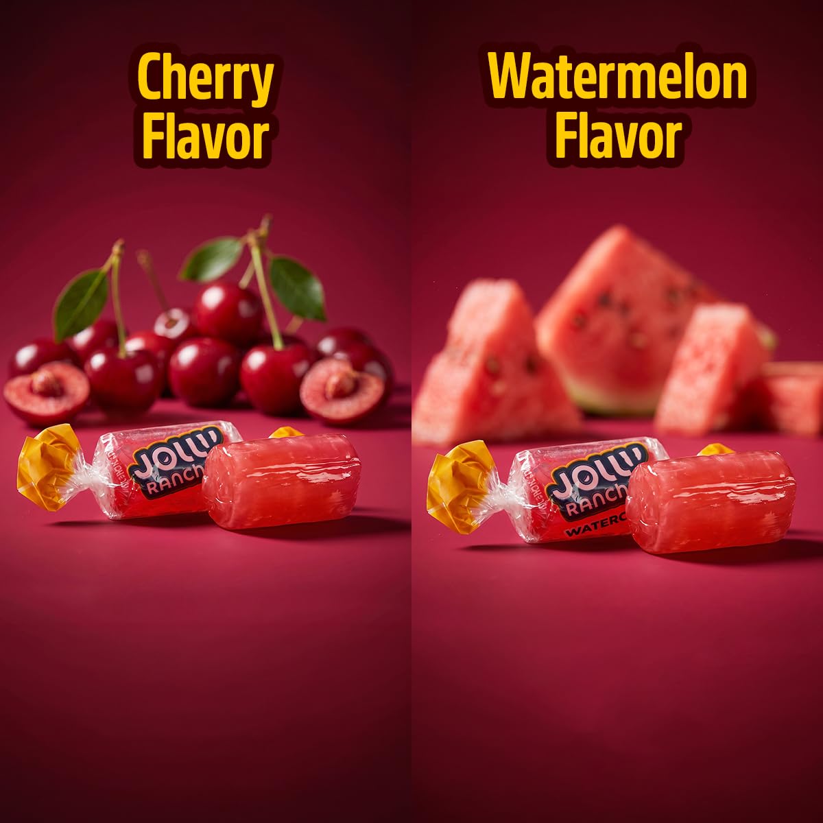 SWEETSIDE CANDY CO. two unwrapped pieces showing red and pink colors and bold flavor