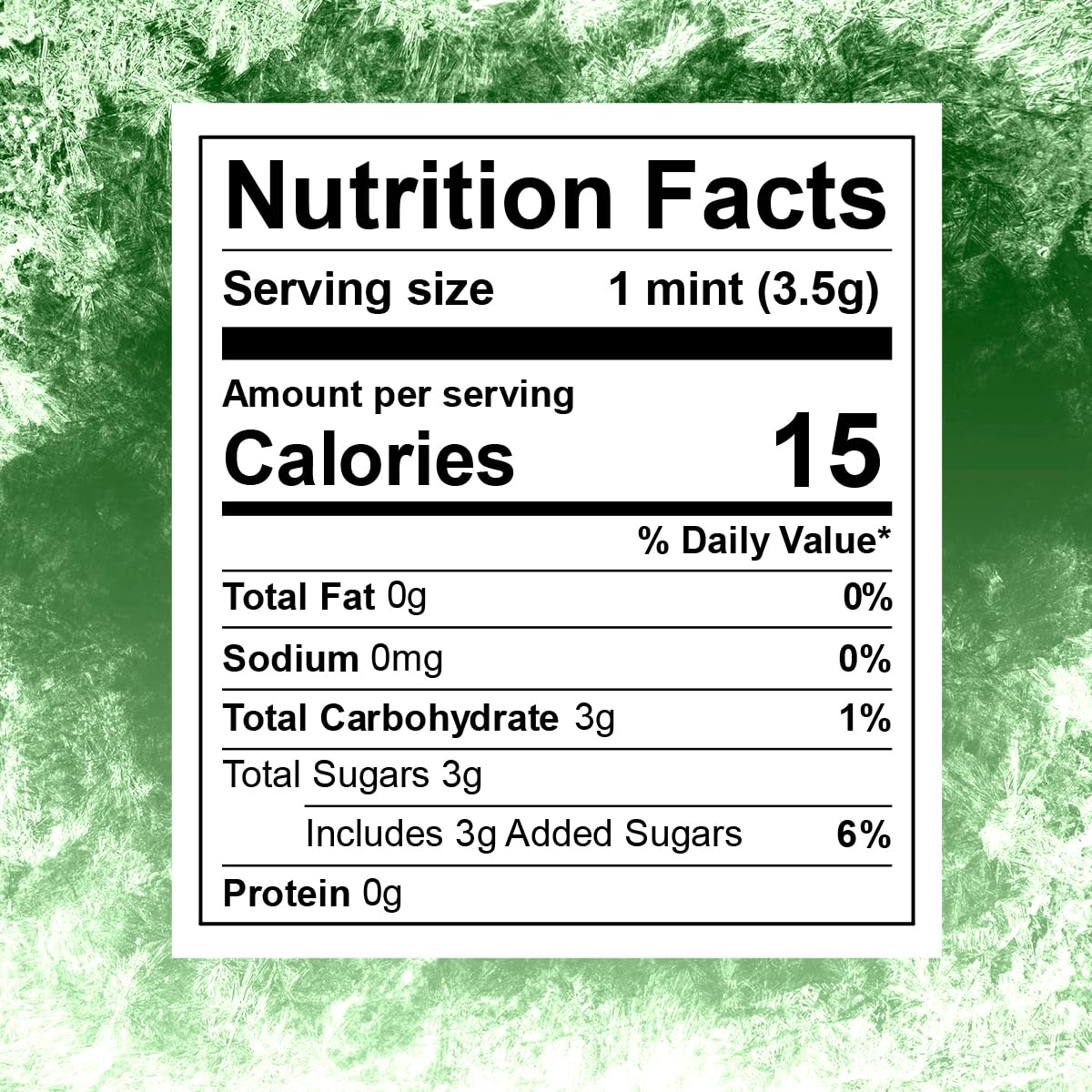 SWEETSIDE CANDY CO. label and nutrition panel providing product details and ingredient clarity
