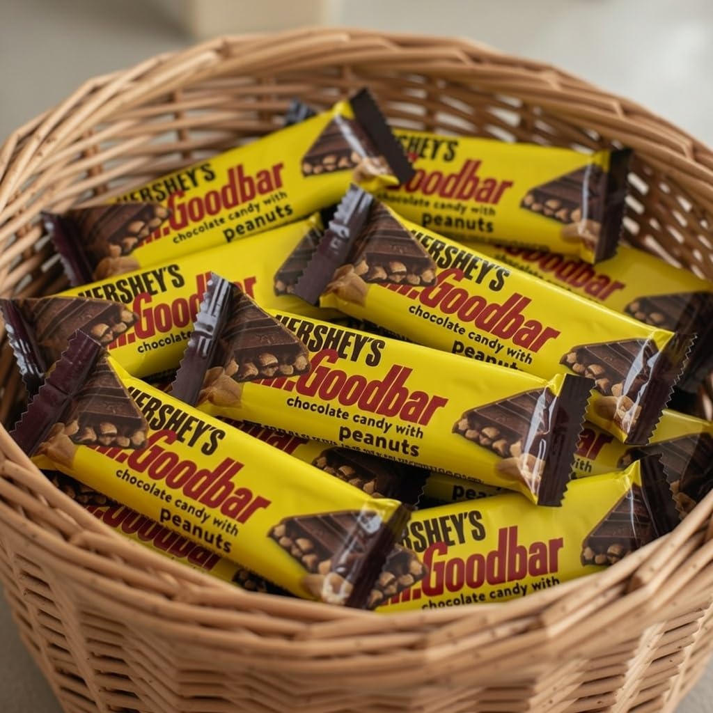 Sweetsome Mr. Good bar cross section with peanuts showing crunchy texture