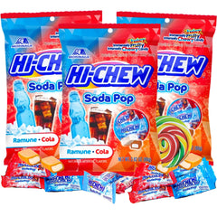 Sweetzo front package showing HI-CHEW Ramune bags and magnet, gift-ready presentation