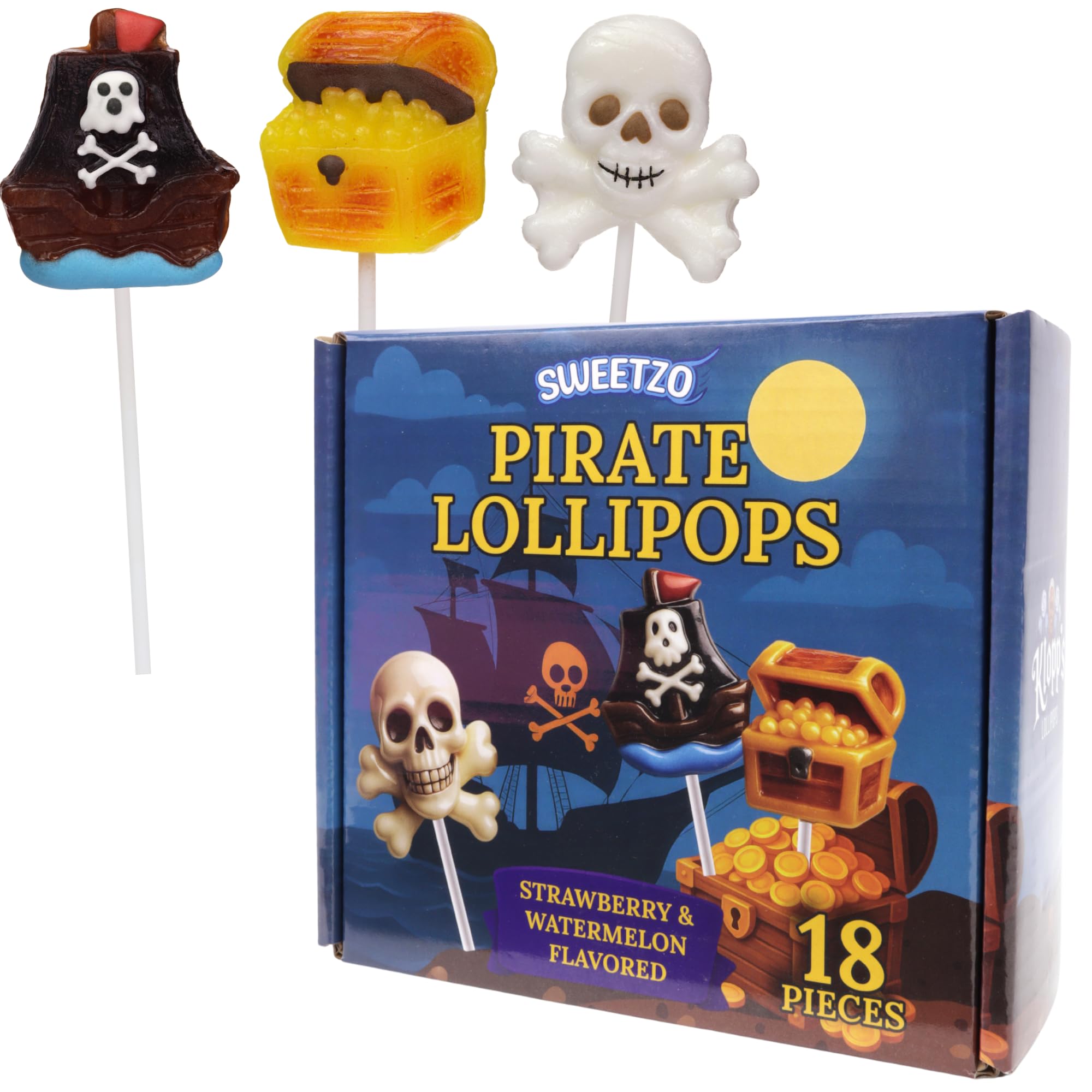 Sweetzo individually wrapped lollipops bundle for hygienic sharing