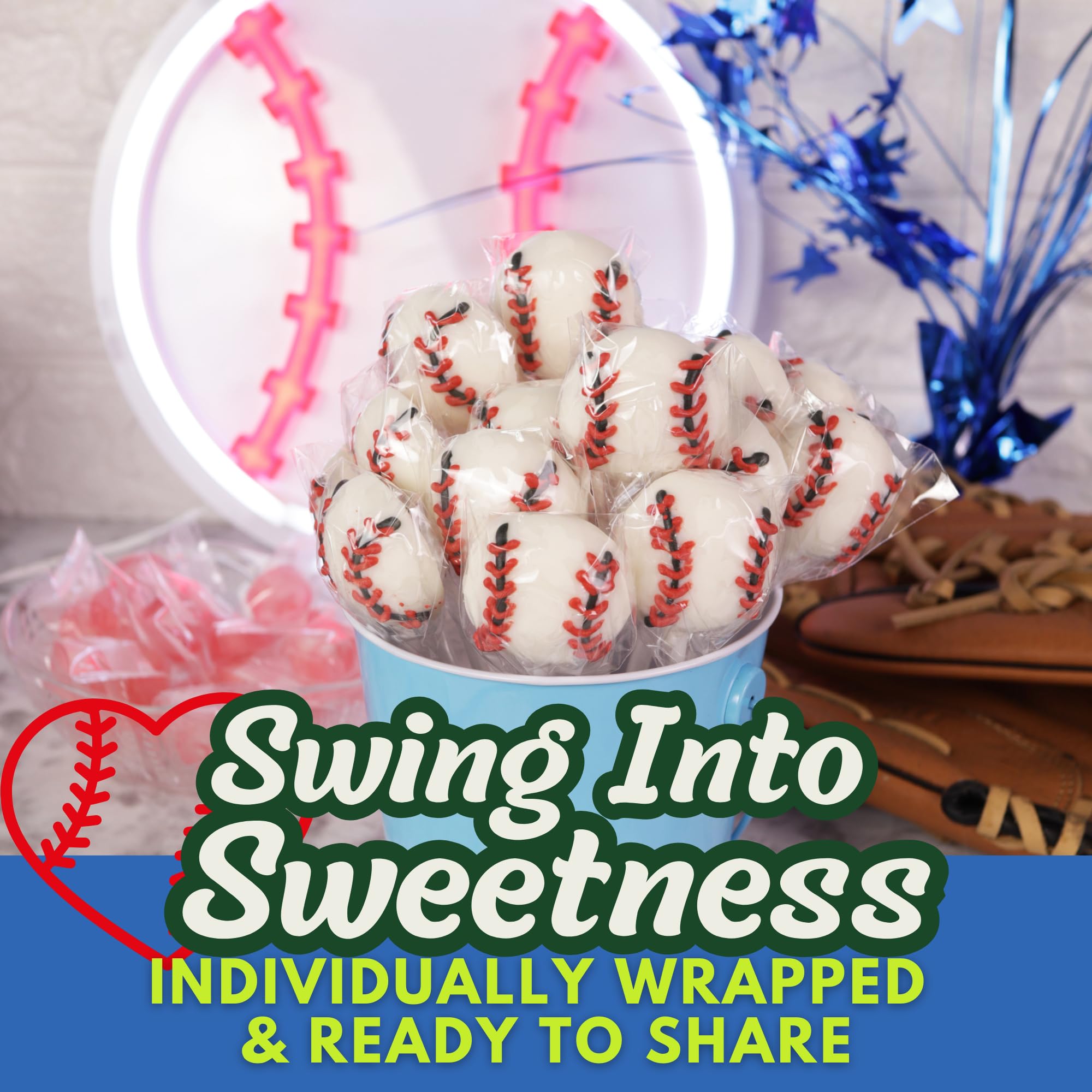 Sweetzo lollipop held in hand showing size and single-serve convenience
