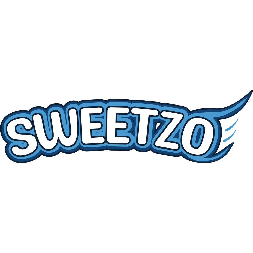 sweetzo open box revealing 24 strawberry lollipops and total weight