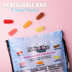 Sweetzo Mike and Ike displayed in a decorative bowl at a party adding colorful visual appeal