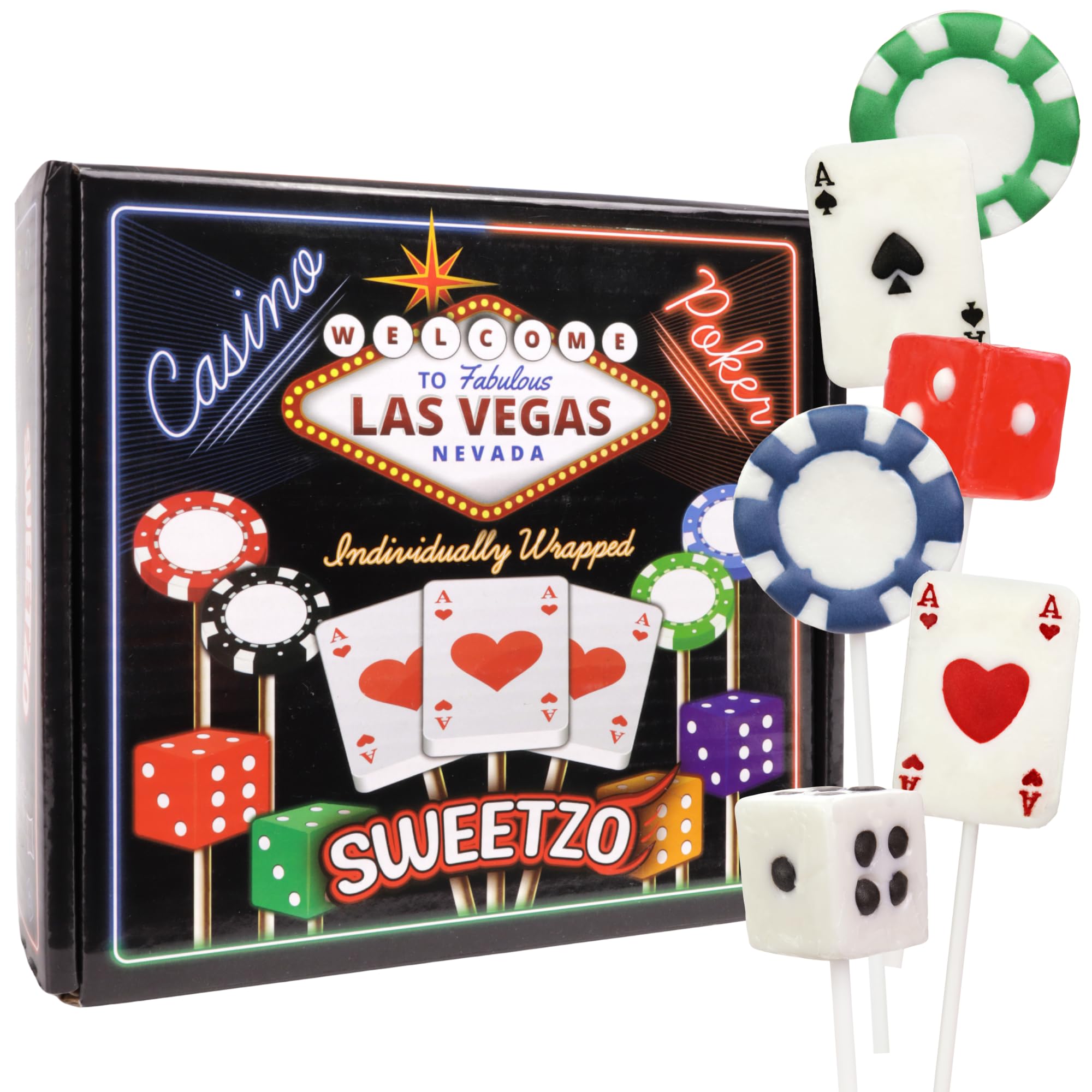 Sweetzo themed table centerpiece with lollipops adding decorative flair